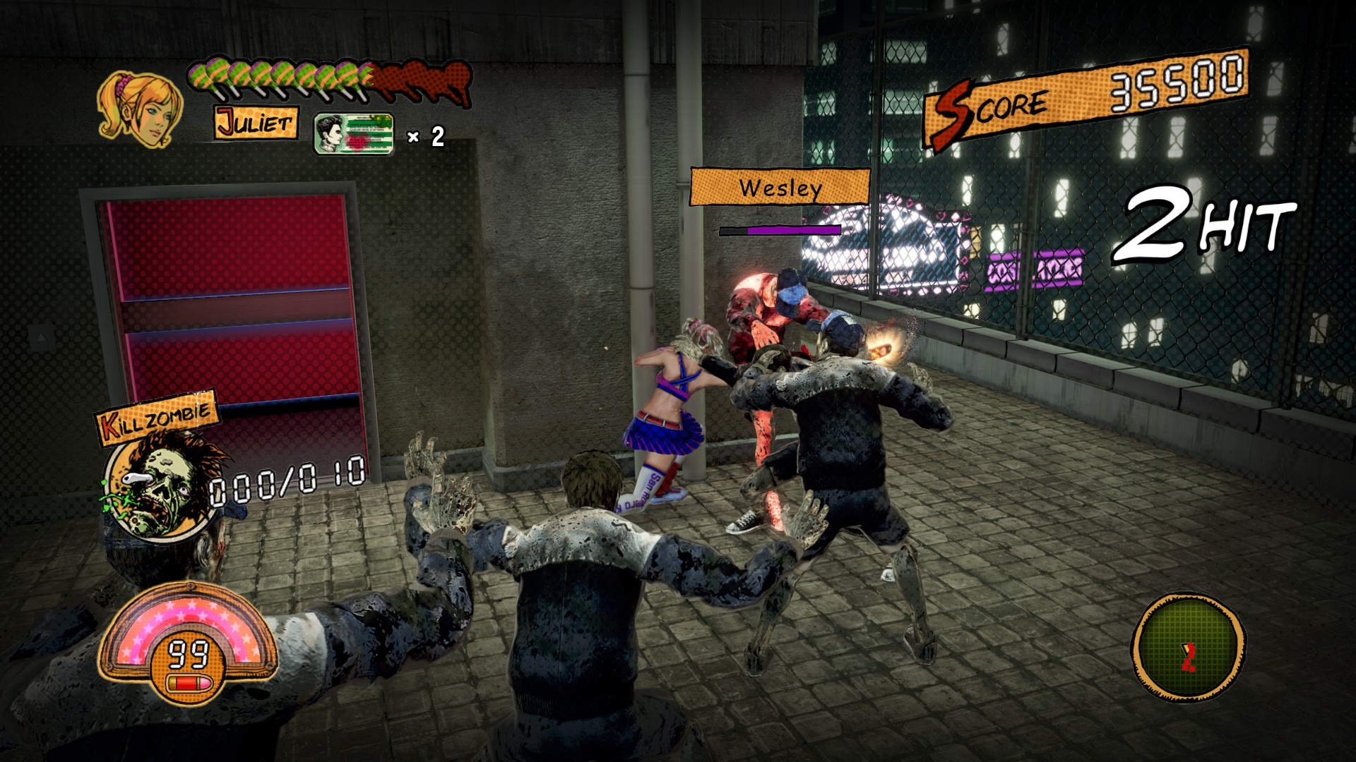 Lollipop Chainsaw RePOP - Combate terraço