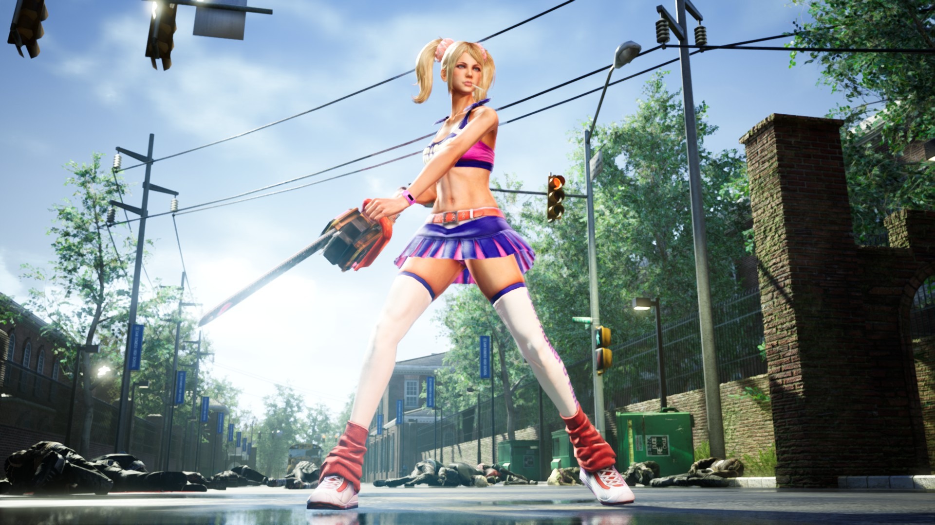 Lollipop Chainsaw RePOP - Pose inicio Juliet