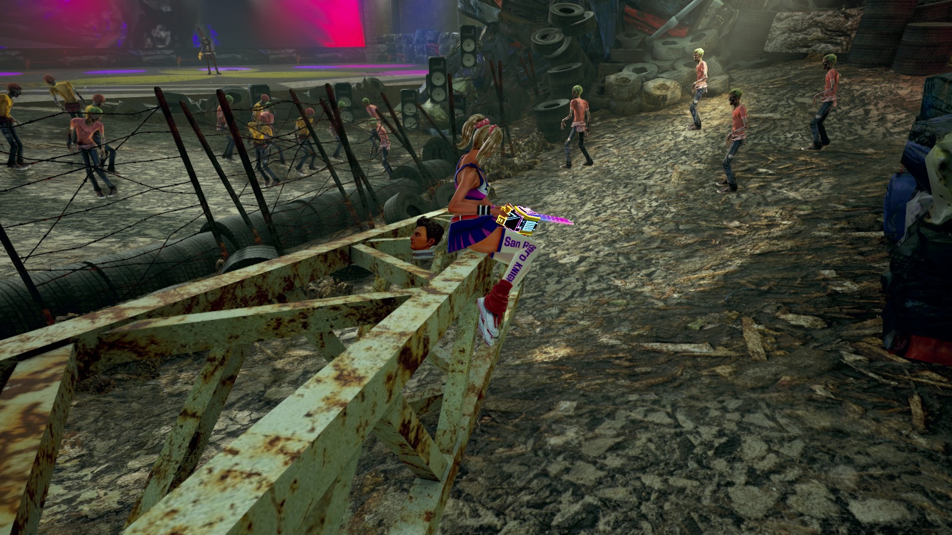 Lollipop Chainsaw RePOP - fase lixão