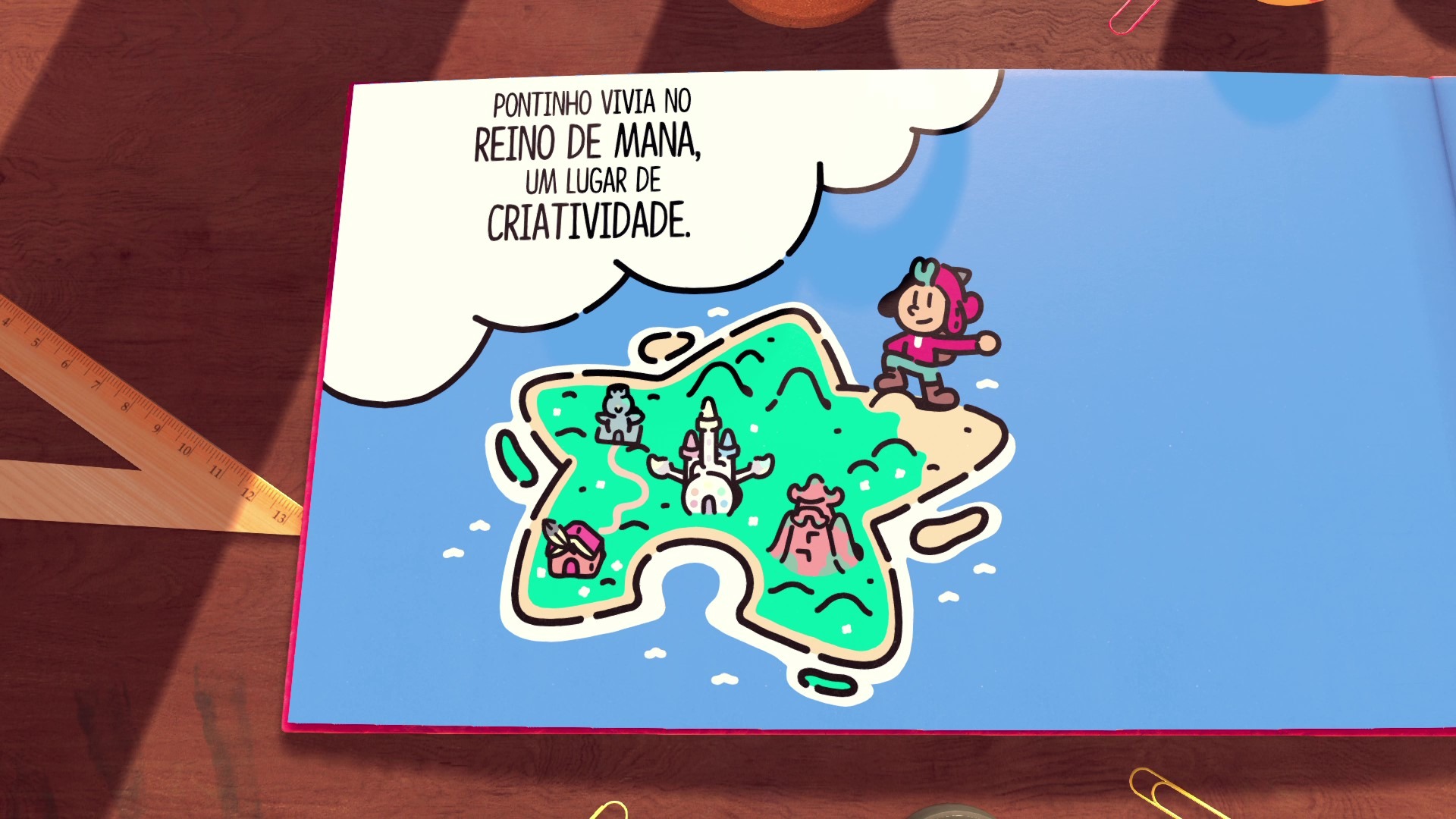 O Escudeiro Valente - Pontinho no mapa do reino de Mana