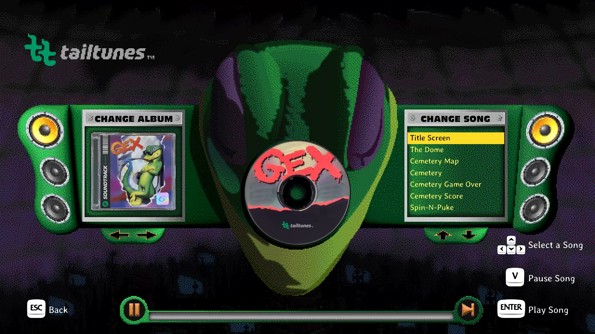 GEX Trilogy - Player de Música