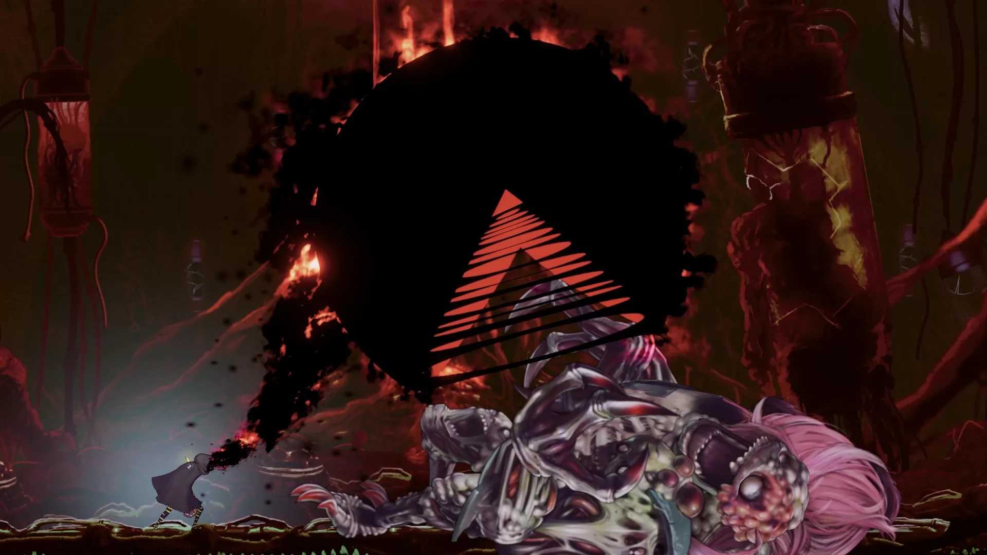 Shadow Labyrinth - PUCK devorando inimigo