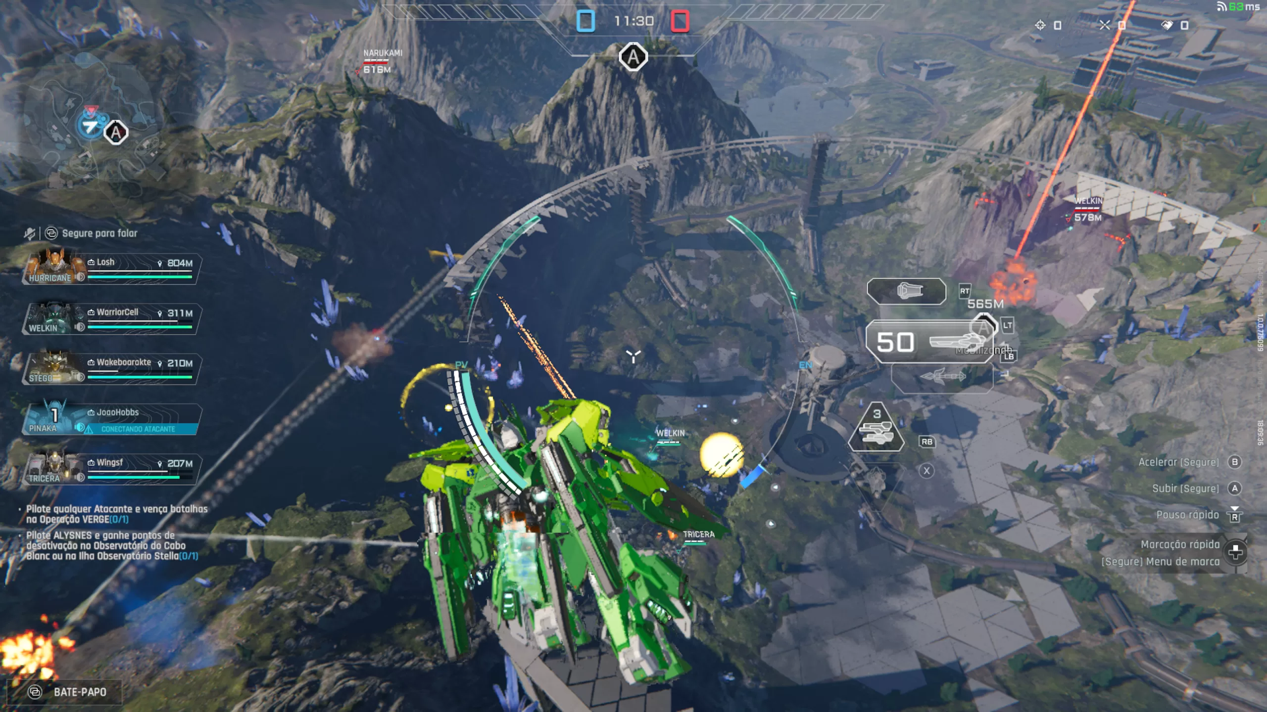 Mecha BREAK - Partida modo VERGE