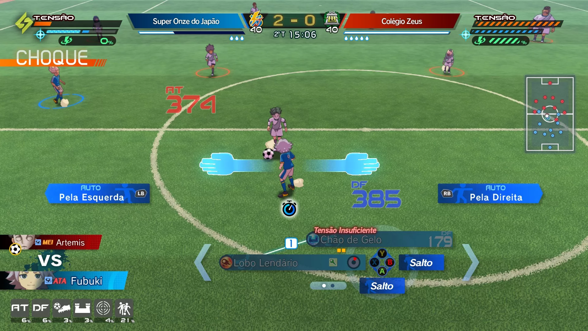 Inazuma Eleven Victory Road - Defendendo