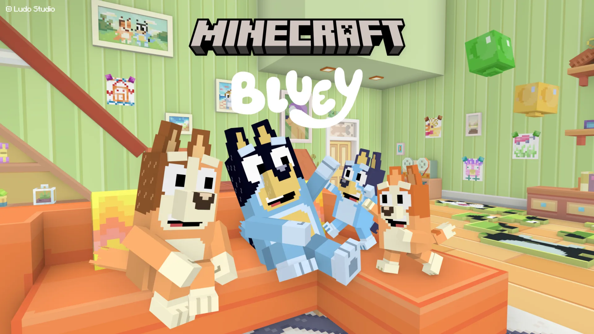 Minecraft jogo Bluey
