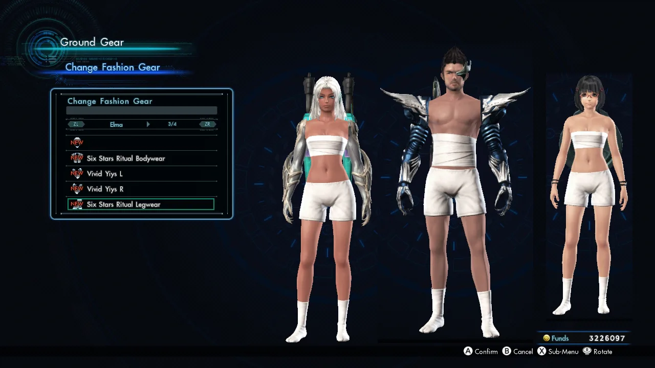 Tirar a roupa em Xenoblade Chronicles X