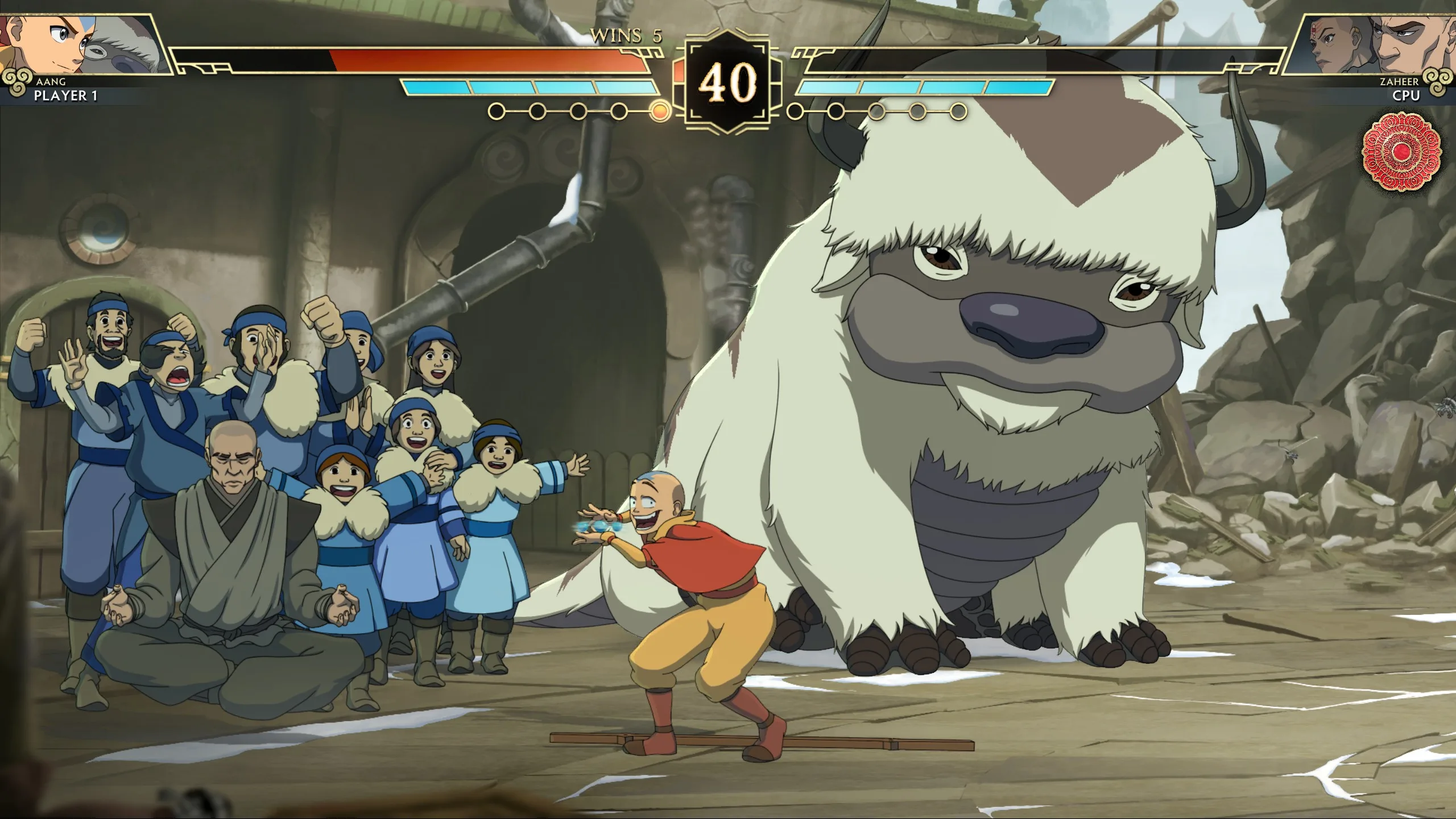 Avatar Legends The Fighting - Aang vencedor