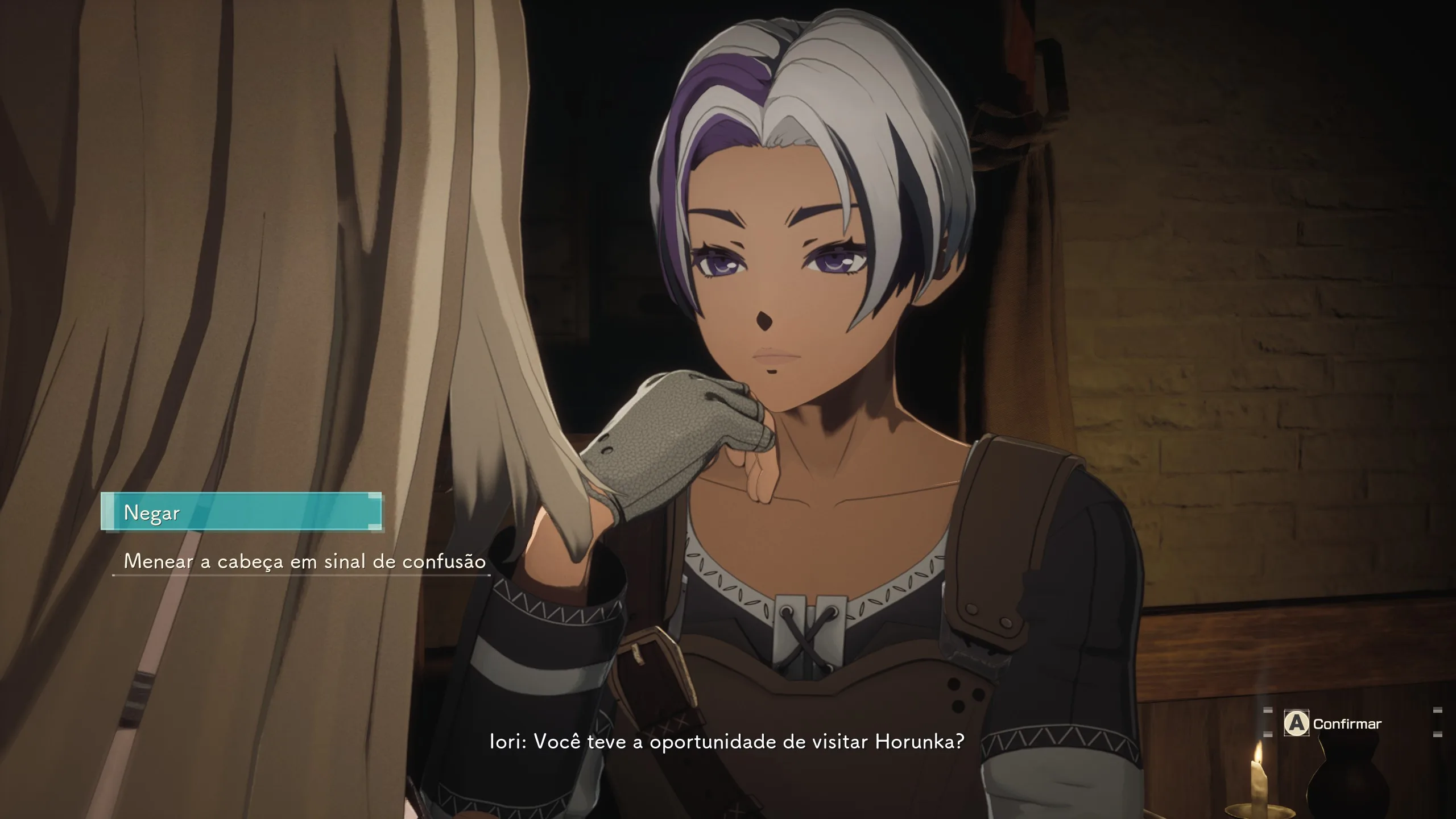 Echoes of Aincrad - Escolhendo a resposta do protagonista